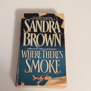 Sandra Brown where there's smoke paperback book
